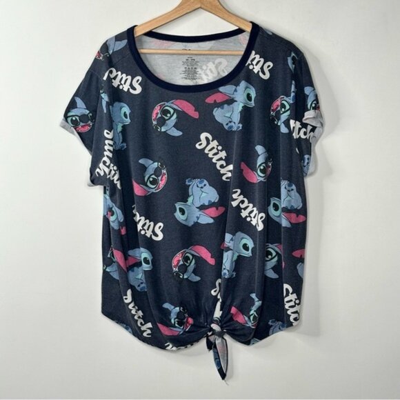 Berretto Lilo & Stitch Con Pompon E Risvolto, Carattere Icona, Colore Blu, Cuff Pom Beanie Ufficiale Disney - 4